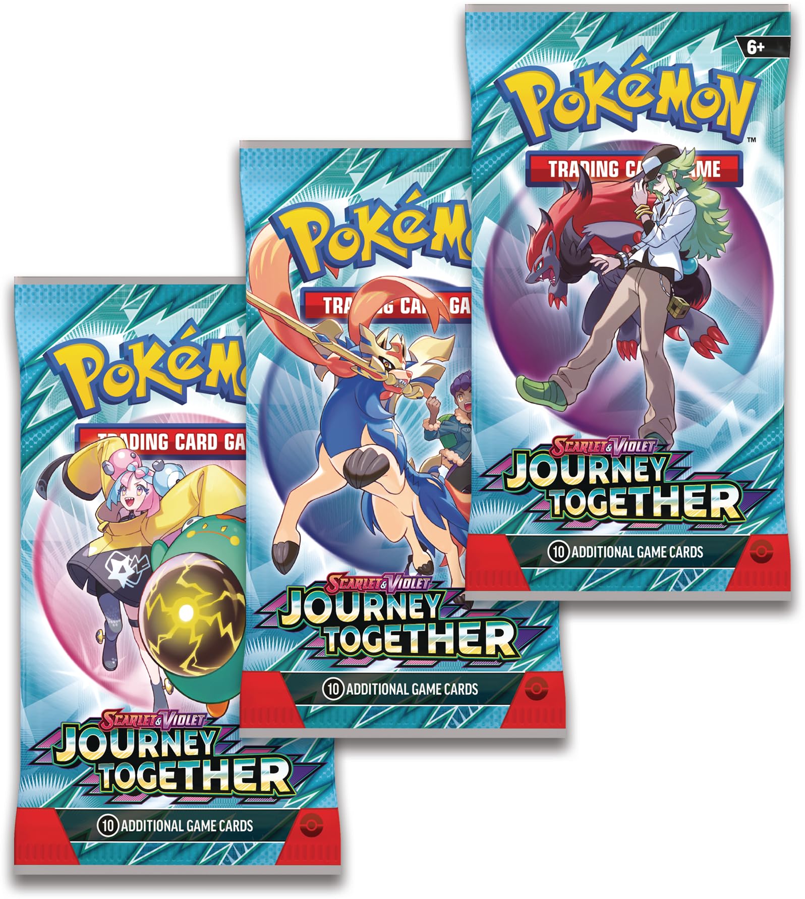 Pokemon TCG: Scarlet & Violet — Journey Together Three-Booster Blister - Scrafty - Image 2