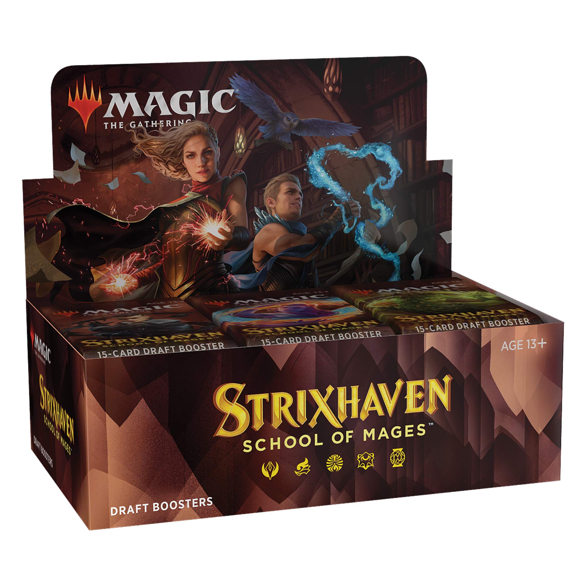 Magic The Gathering Strixhaven Draft Booster Box | 36 Packs (540 Magic Cards), Brown - Image 7