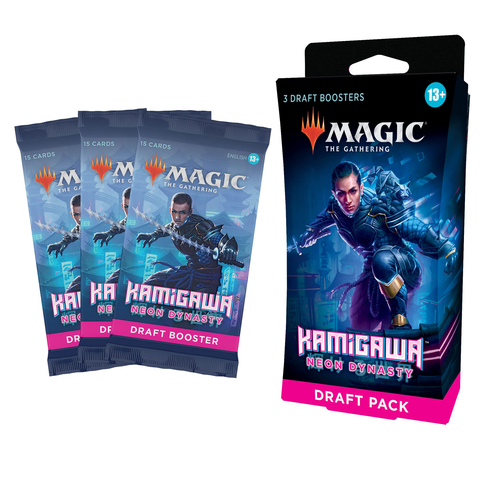 Magic: The Gathering Kamigawa: Neon Dynasty 3-Booster Draft Pack | 45 Magic Cards - Image 4