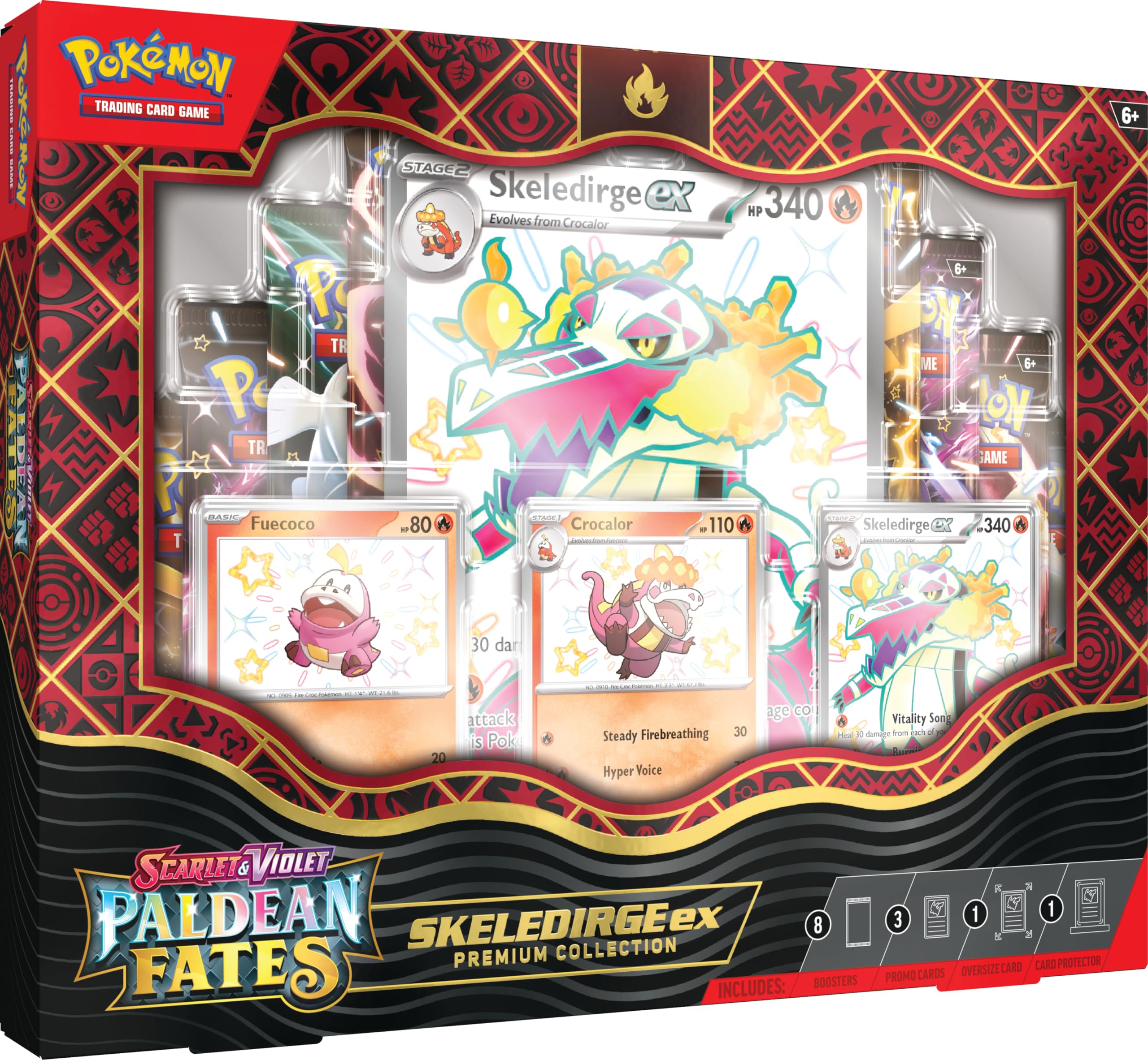Pokemon TCG: Scarlet and Violet: PALDEAN Fates: Pokemon EX Premium Collection - Shiny Fuecoco