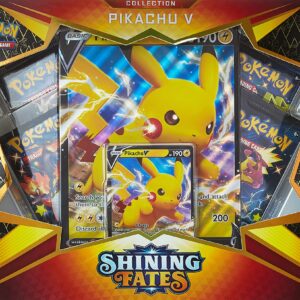 Pokemon Shining Fates Pikachu V Box Set - 4 Booster Packs