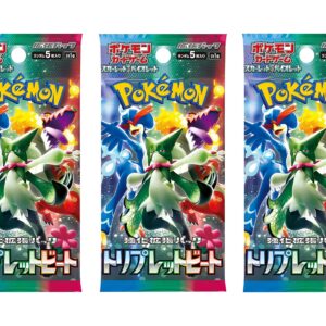 (3 Packs) Pokemon Card Game TCG Japanese Scarlet & Violet SV1a Triple Beat Booster (3X5 Cards Included)