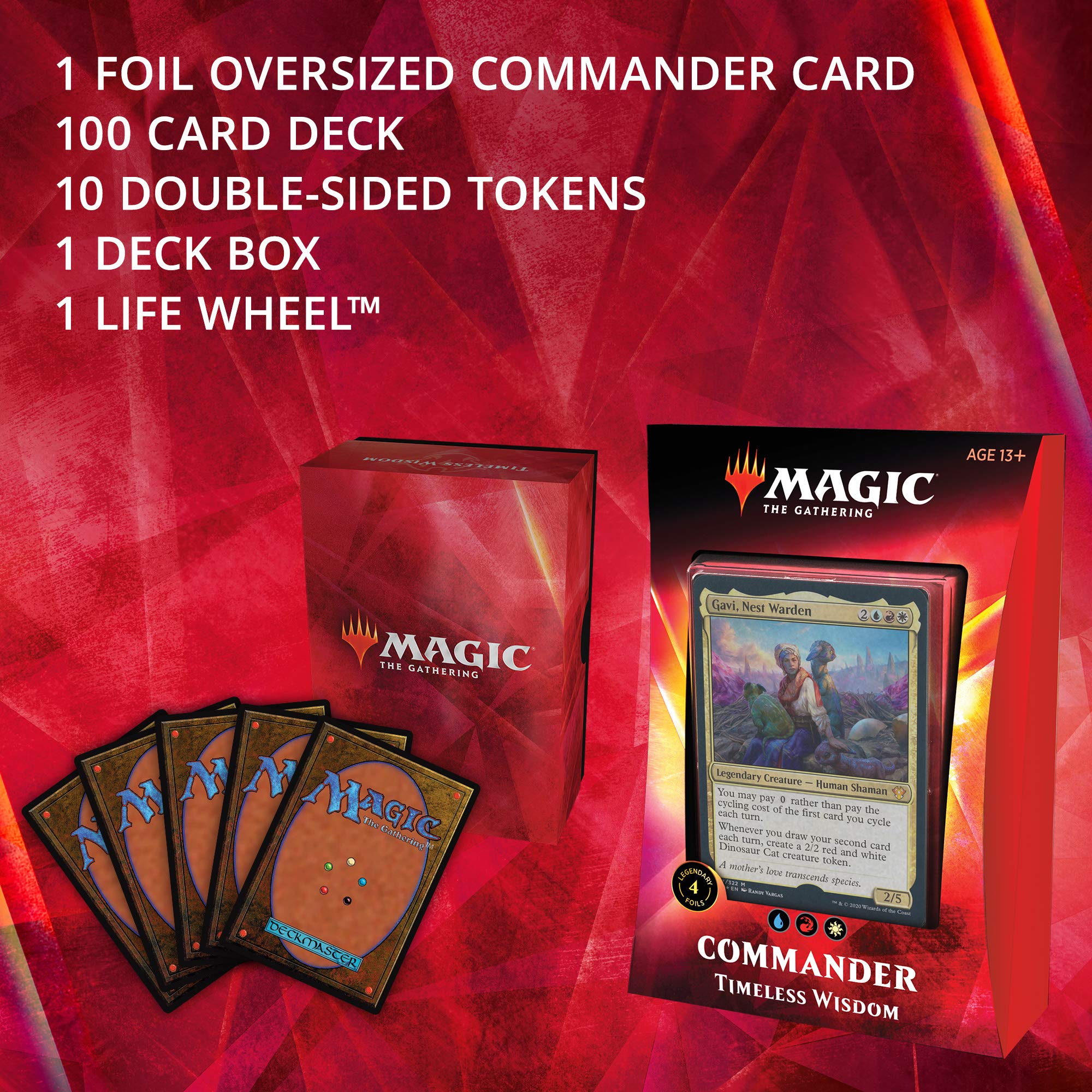 Magic: The Gathering Timeless Wisdom Ikoria Commander Deck | 100 Card Deck | 4 Foil Legendary Creatures - Image 7