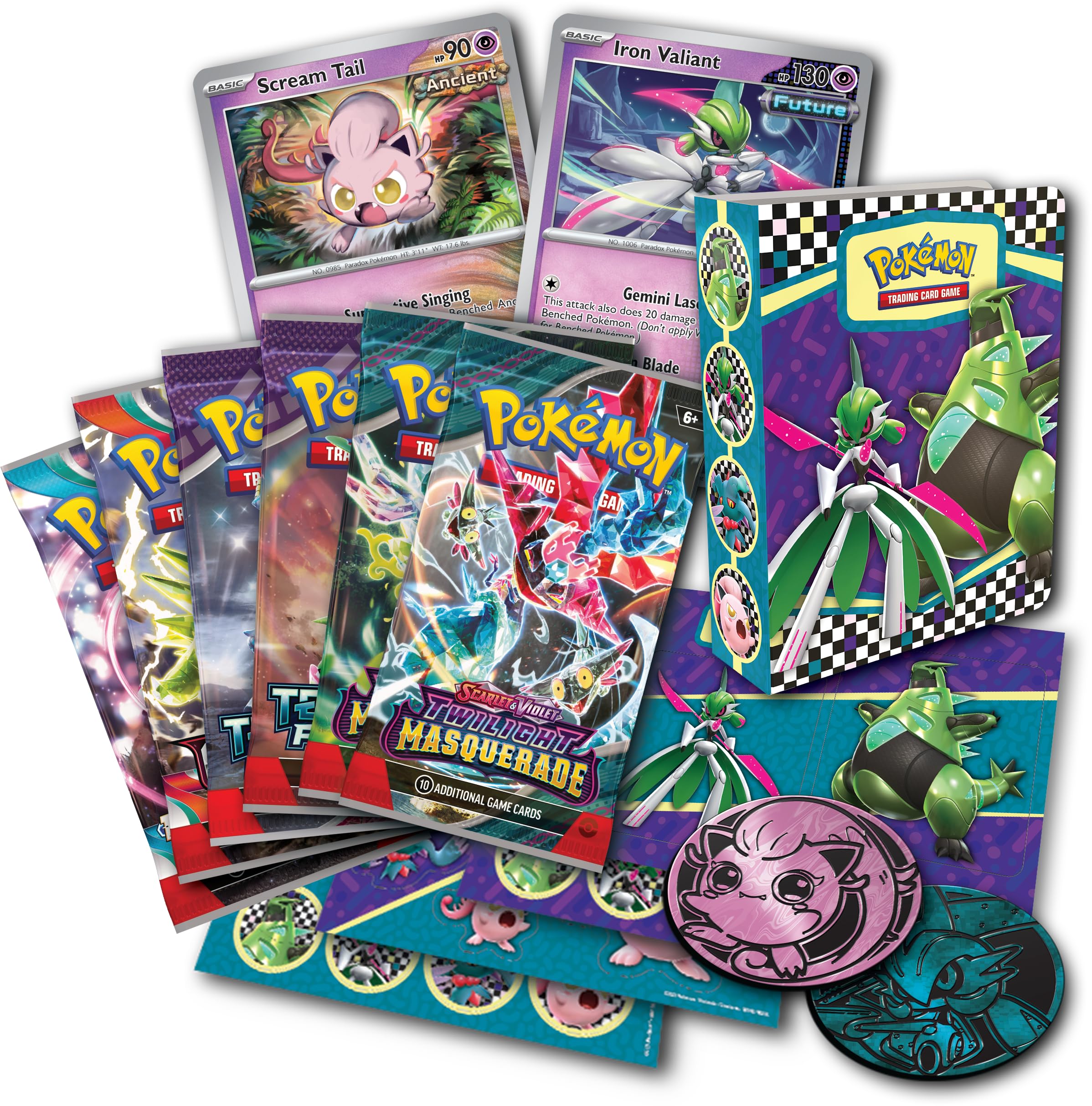 Pokémon TCG: Collector Chest – Scream Tail & Iron Valiant (2 Foil Promo Cards, 6 Booster Packs & More) - Image 8