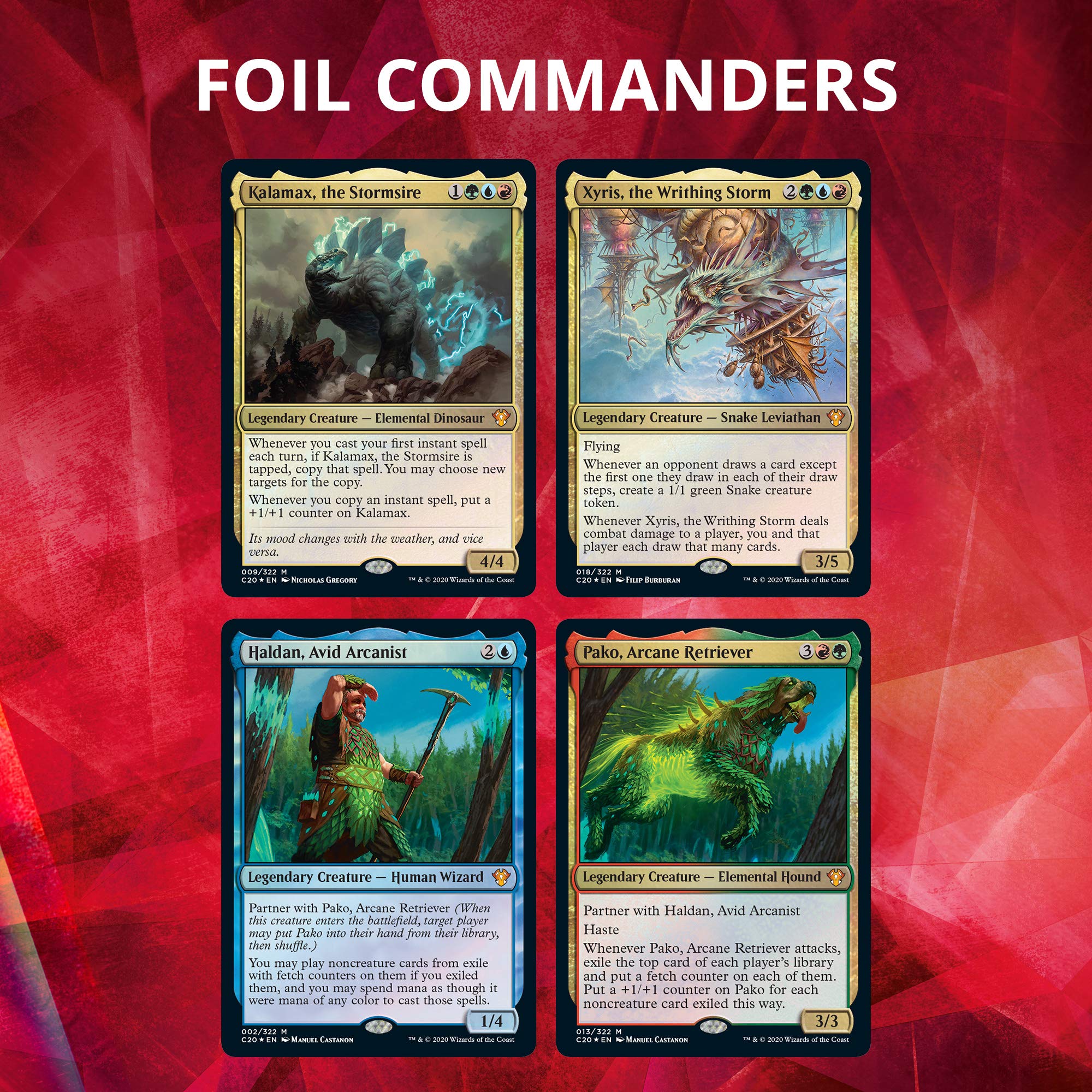 Magic: The Gathering Arcane Maelstrom Ikoria Commander Deck | 100 Card Deck | 4 Foil Legendary Creatures - Image 6