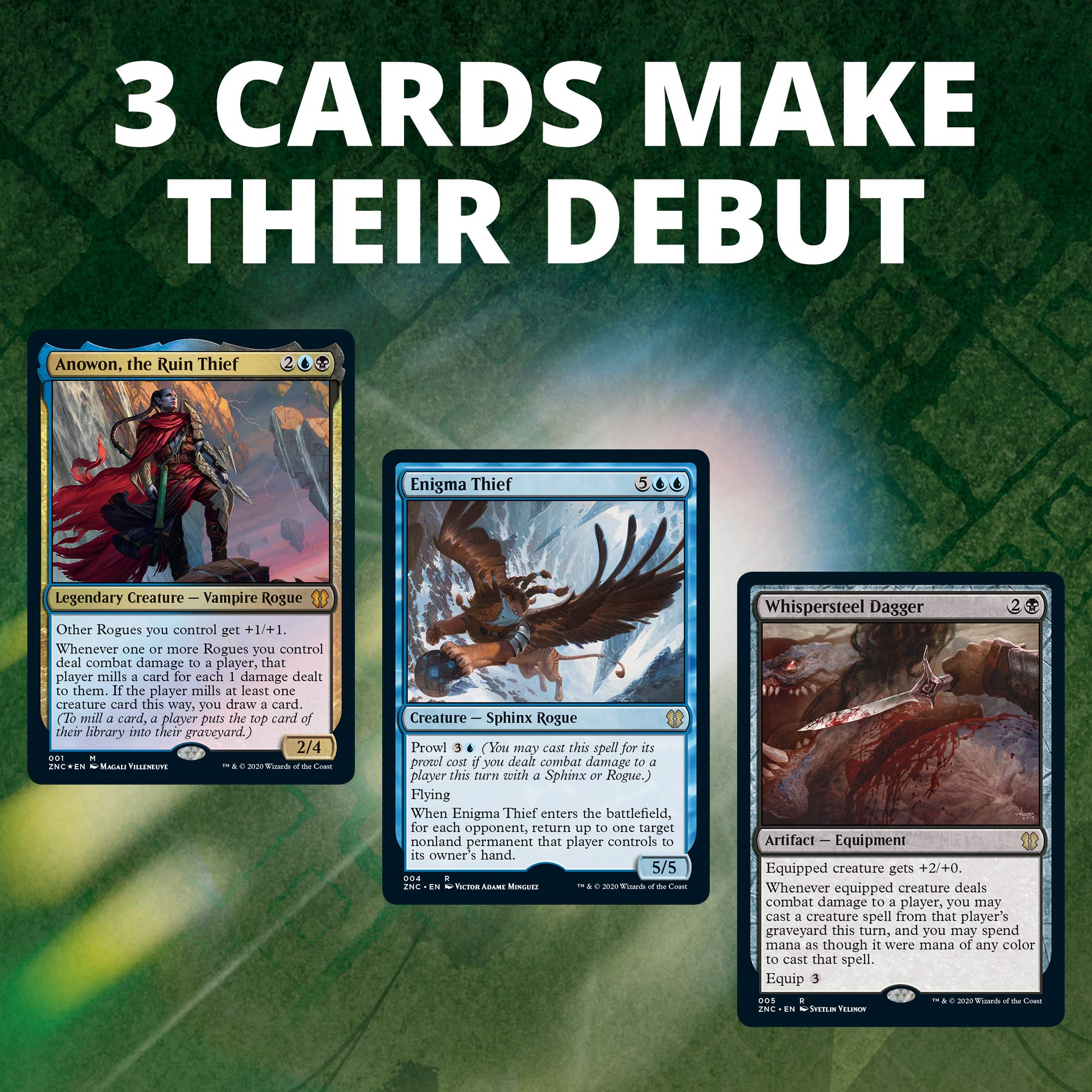 Magic: The Gathering Zendikar Rising Commander Deck – Sneak Attack | 100 Card Ready-to-Play Deck | 1 Foil Commander | Blue-Black - Image 2