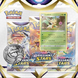 Pokemon TCG: Sword & Shield Brilliant Stars Three-Booster Blister