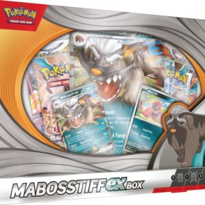 Pokémon TCG: Mabosstiff ex Box (2 Foil Promo Cards, 1 Foil Oversize Card & 4 Booster Packs)